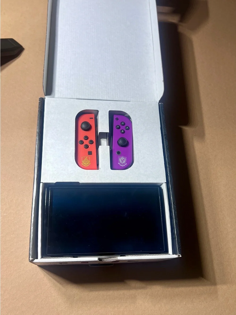 Nintendo OLED Pokémon Scarlet & Violet Edition – Black with Red & Purple Accents